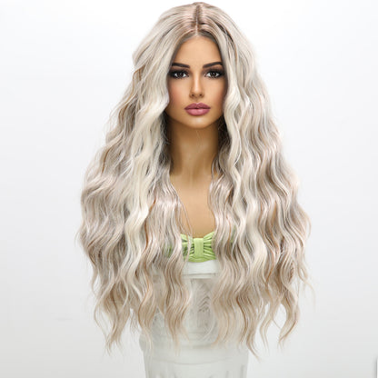 Charli | Grey Dark Brown Gradient | Straight | T-Part 13*5*1 Lace Front | 28 Inches | SM9669 | Apn Popinrow