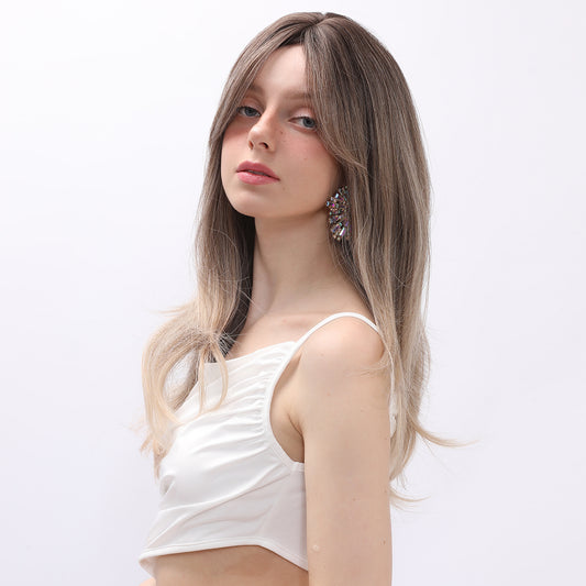 Anaya | Omber Grey | Straight Hair Wig | 24inch | SM3130 | Apn Popinrow