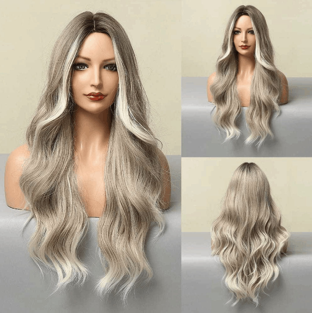 Blonde&White Gradient | Loose Wave | 26inch | Apn Prtheuscn1