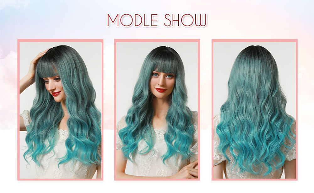 Blue Gradient | Loose Wave | 28inch | SM6162 | Apn 51talk