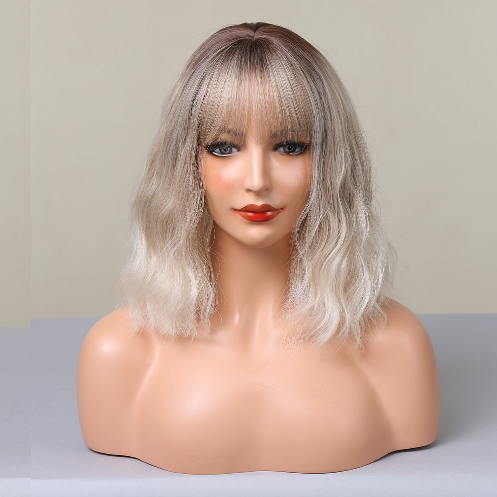 Golden Gradient | Curly Bob | 14inch | SM030 | Apn ZYJX