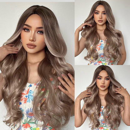 Gray Pink Gradient | Loose Wave | 28inch | SM1001 | Apn 51talk