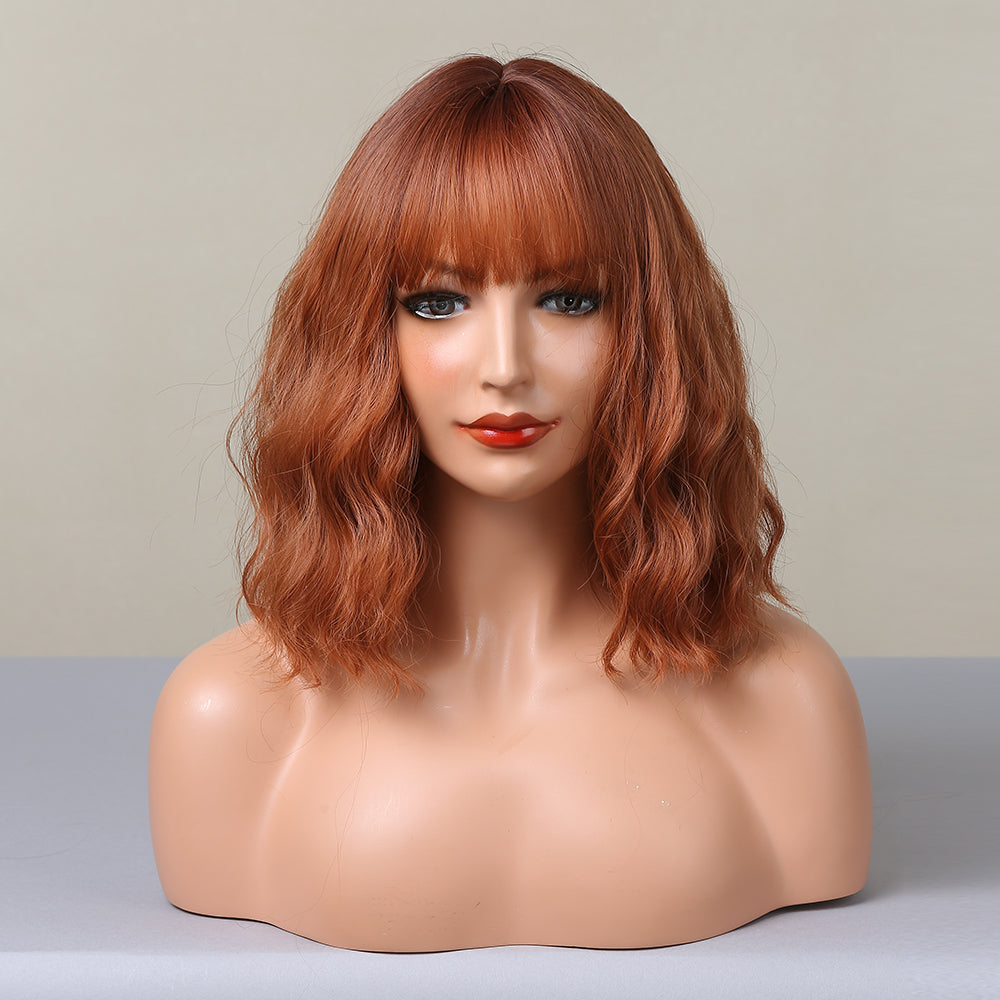 Orange | Curly Bob | 14inch | SM031 | Apn Artop