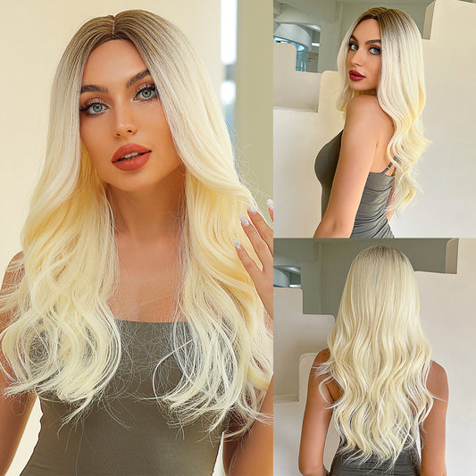 Amiyah | Brown Ombre Blonde | Long Wavy Wigs | 24 inch | LC076-1 | Apn Popinrow