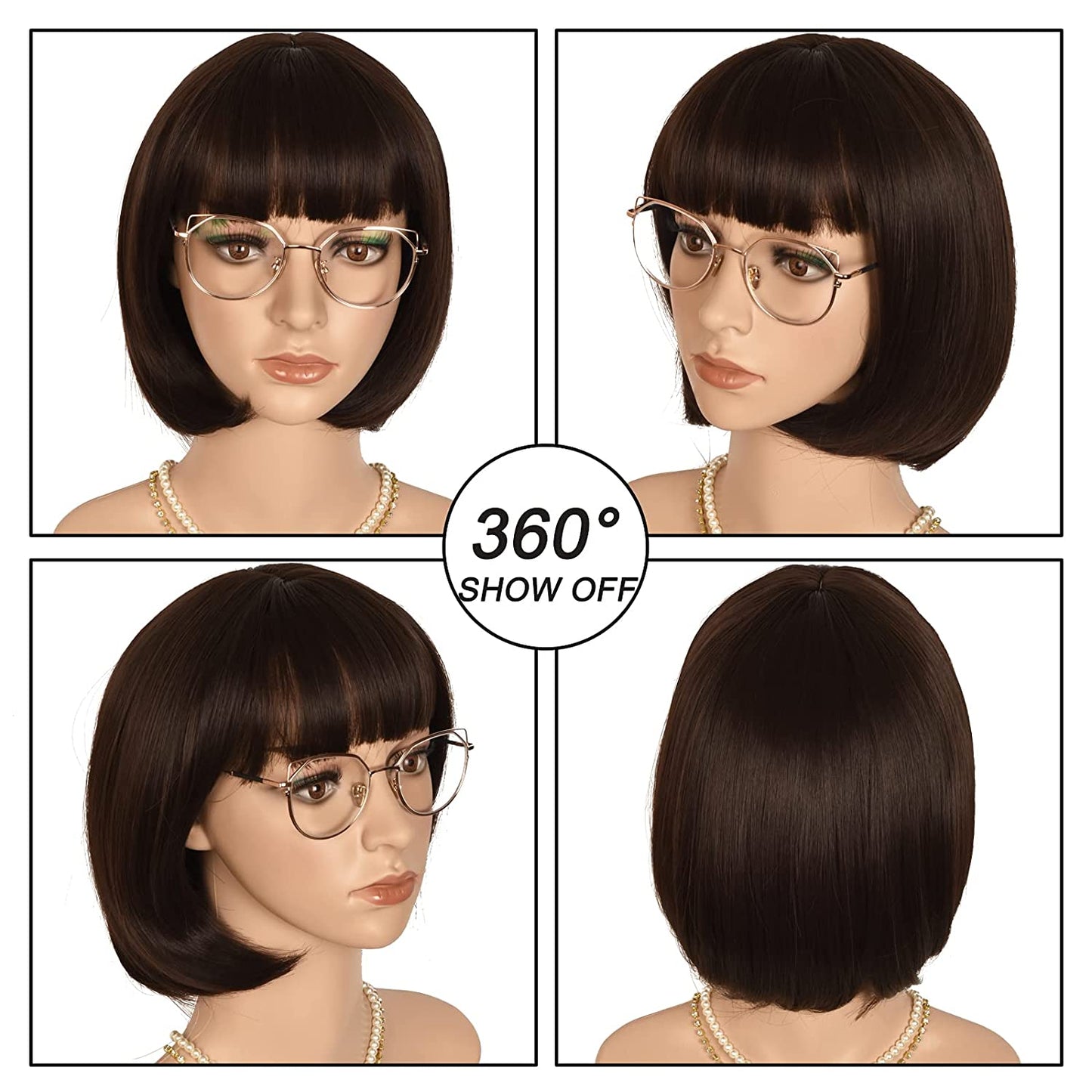 Brown | Straight Bob | 12" | SM111 | Apn ZYJX