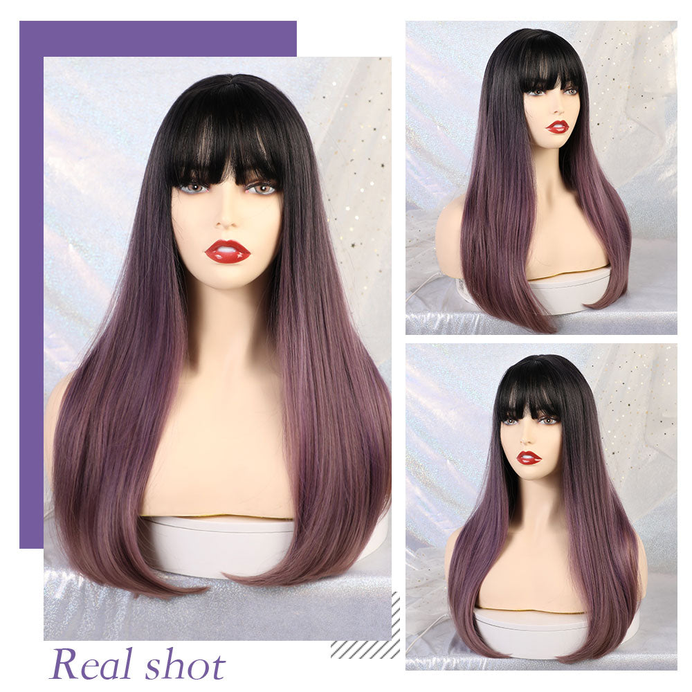 Purple Gradient | Straight Hair | 24inch | Apn Prtheuscn1