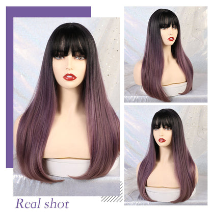 Purple Gradient | Straight Hair | 24inch | SM169-2 | Apn ZYJX