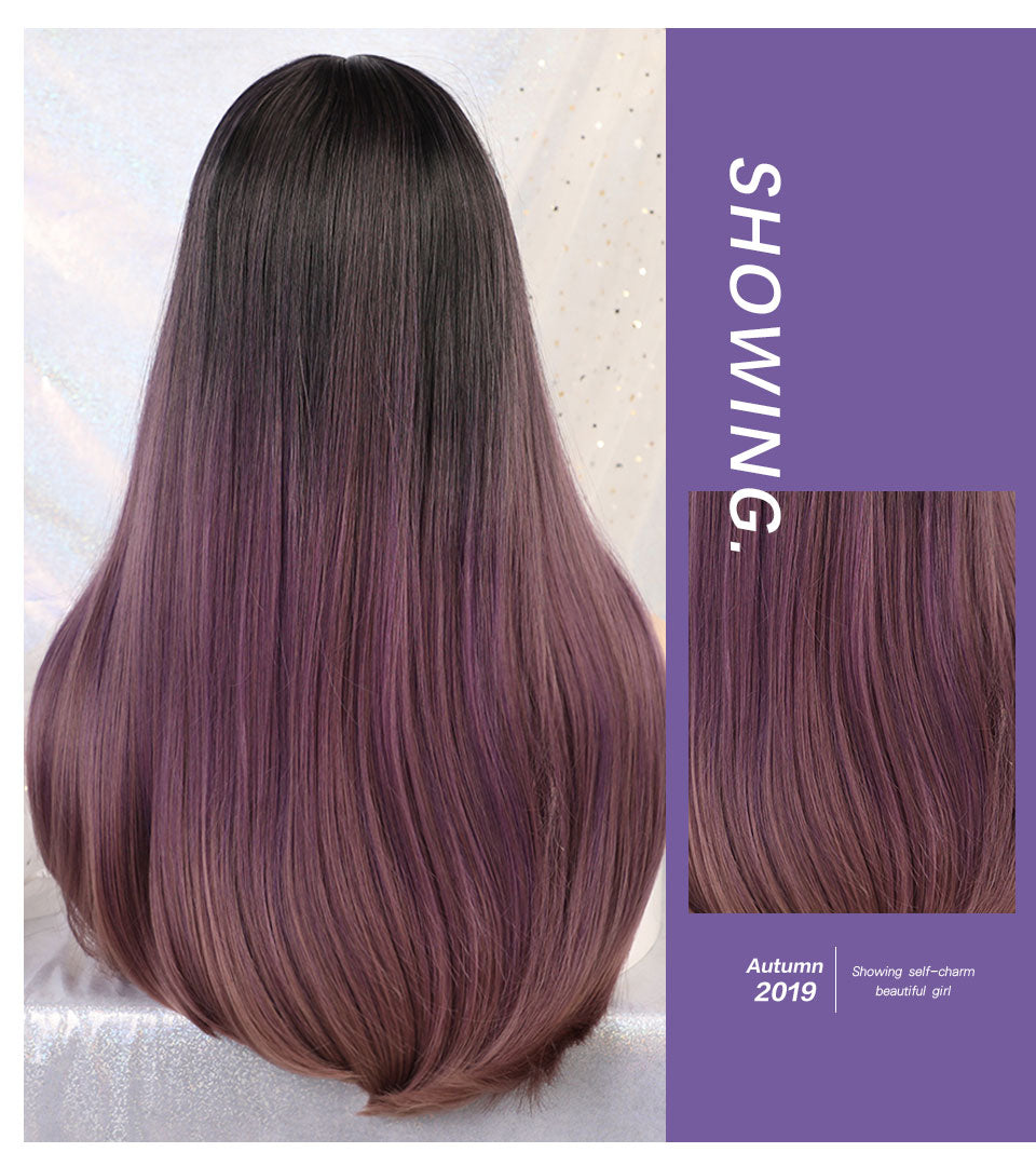 Purple Gradient | Straight Hair | 24inch | SM169-2 | Apn KolifySZ