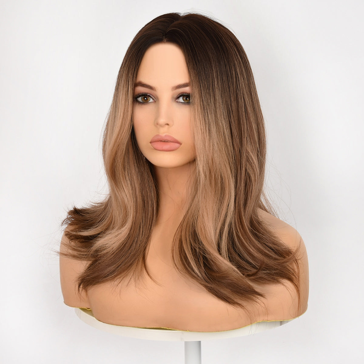 Brown & Golden Mixed | Shoulder Wave | 20“ | Apn Prtheus