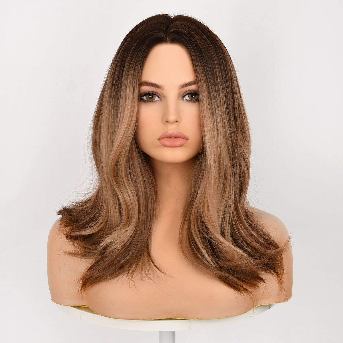 Brown & Golden Mixed | Shoulder Wave | 20“ | Apn Prtheuscn1