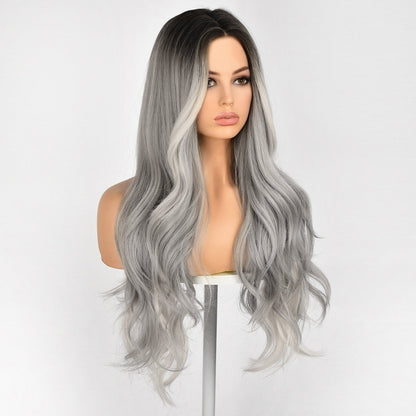 White Dragon Beard Grey Gradient | Body Wave | 30" | SM1622 | Apn Kolifyph2