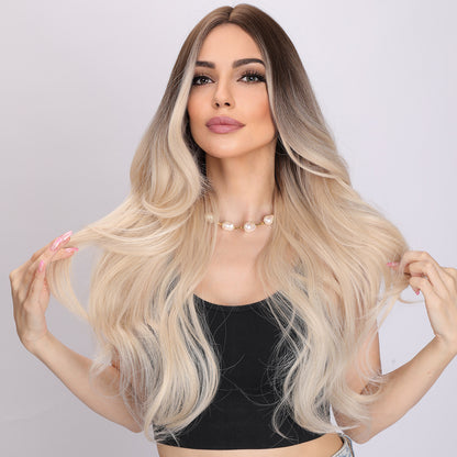 Khloe | Ombre Brown to Blonde Wig | Loose Wave Wig | 26 inch Wig | TM Pop