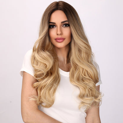 London | Ombre and Blonde Wig | Deep Wave Wig | 26 inch Wig | TM Pop