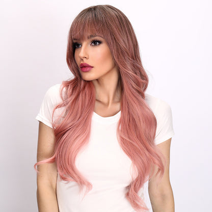 Aliyah | Pink and Ombre Wig | Deep Wave Wig | 26 inch Wig | TM Pop