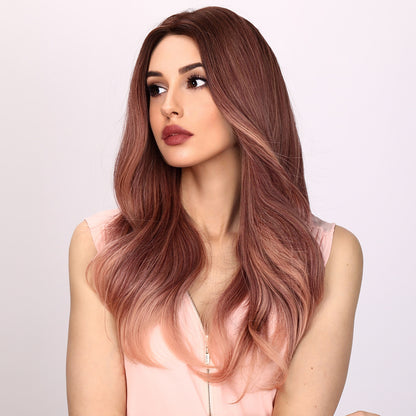 Taylor | Pink and Ombre Wig | Deep Wave Wig | 24 inch Wig | TM Pop