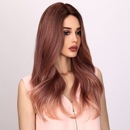 Taylor | Pink and Ombre Wig | Deep Wave Wig | 24 inch Wig | TM Pop