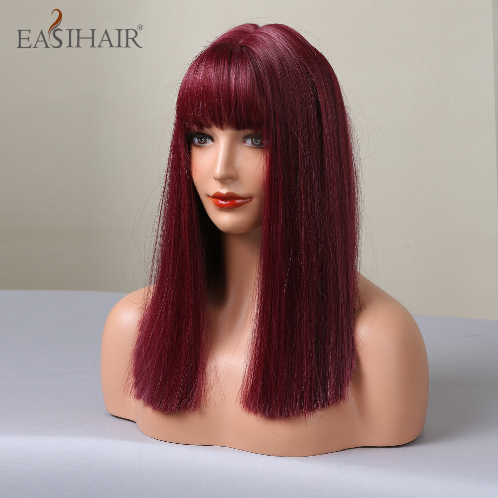 Wine Red | Straight Hair | 18inch | SM477 | Apn KolifySZ