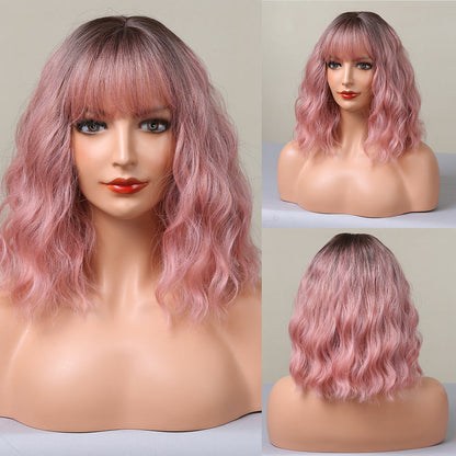 Rowan | Pink Gradient | Curly Bob | 14inch | SM032 | Apn VIPS