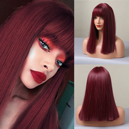 Wine Red | Straight Hair | 18inch | SM477 | Apn Kolifyph2