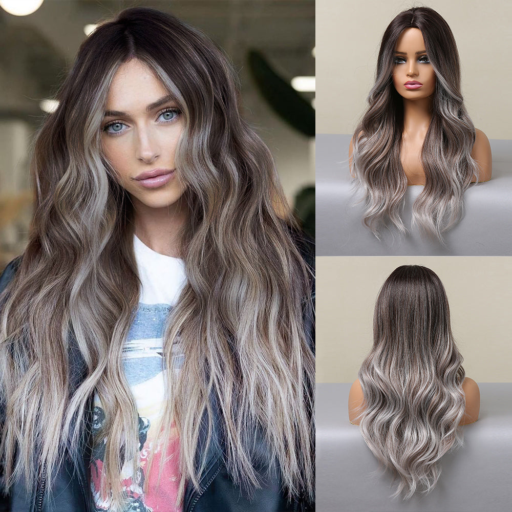 Gray Gradient | Loose Wave | 24inch | apn Prtheus