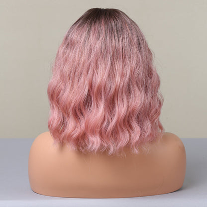 Pink Gradient | Curly Bob | 14inch | Apn Prtheuscn1