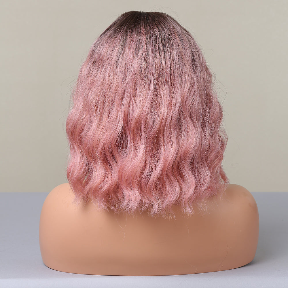 Rowan | Pink Gradient | Curly Bob | 14inch | SM032 | Apn VIPS