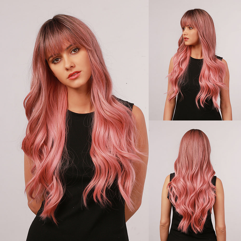 Pink Gradient | Loose Wave | 26inch | Apn Realway