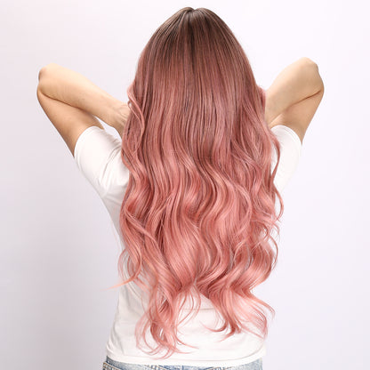 Aliyah | Pink and Ombre Wig | Deep Wave Wig | 26 inch Wig | TM Pop