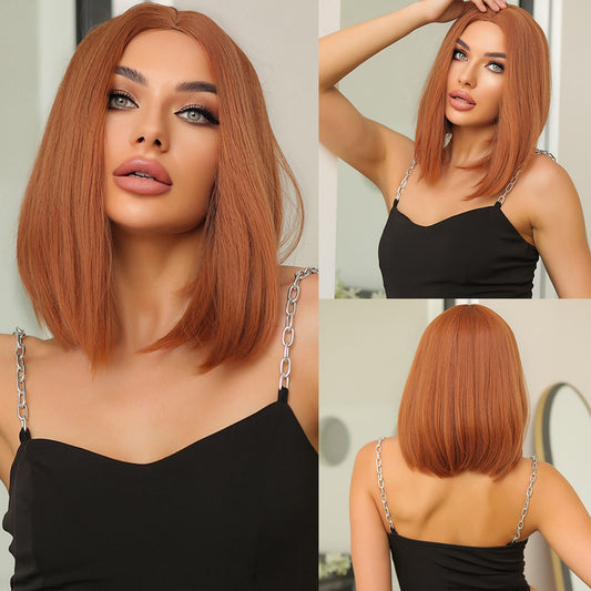 Nicole | Orange | Middle Part Bob | 14 Inch | WL1034-1 | Apn Popinrow