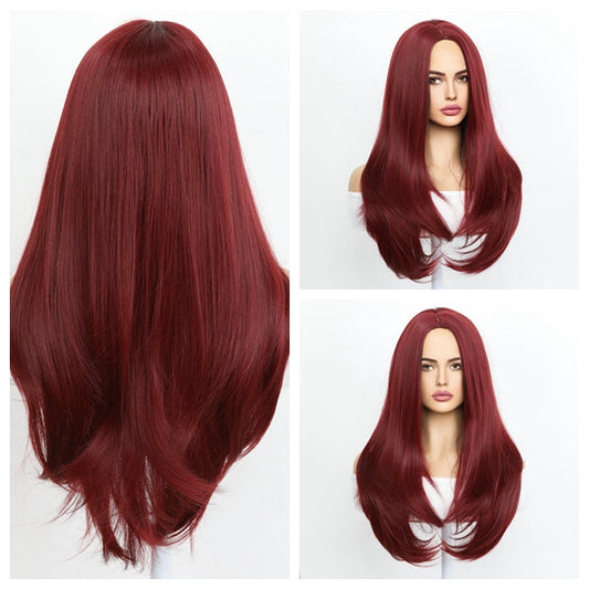 Lia | Wine Red | Body Wave | 28inch