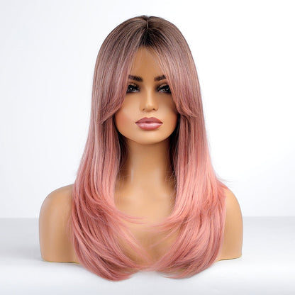 Pink Gradient | Loose Straight Bob | 22inch | Apn Prtheuscn1