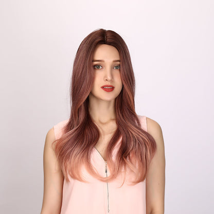 Taylor | Pink and Ombre Wig | Deep Wave Wig | 24 inch Wig | SM8040 | Apn Faith