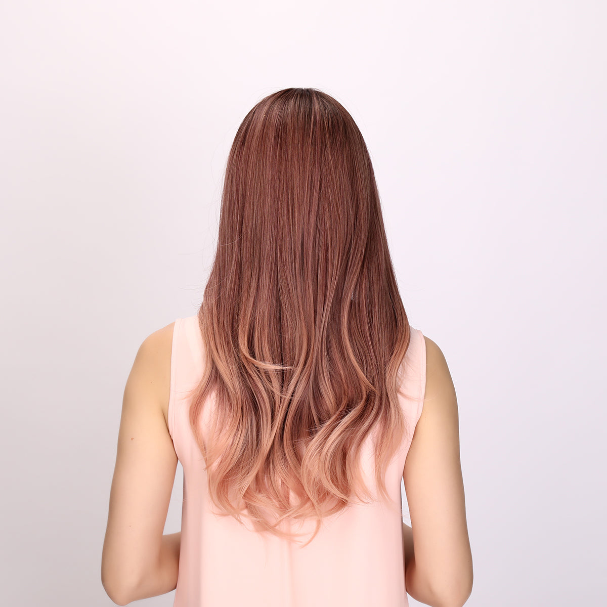 Taylor | Pink and Ombre Wig | Deep Wave Wig | 24 inch Wig | SM8040 | Apn MCZJ