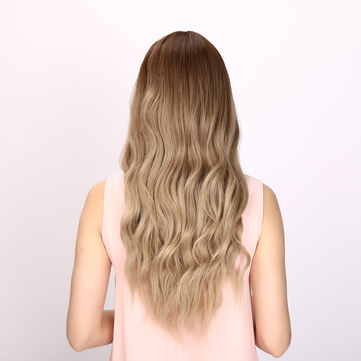 Popinrow | Blonde and Ombre Wig | Loose Wave Wig | 26 inch Wig | SM6096 | Apn Popinrow