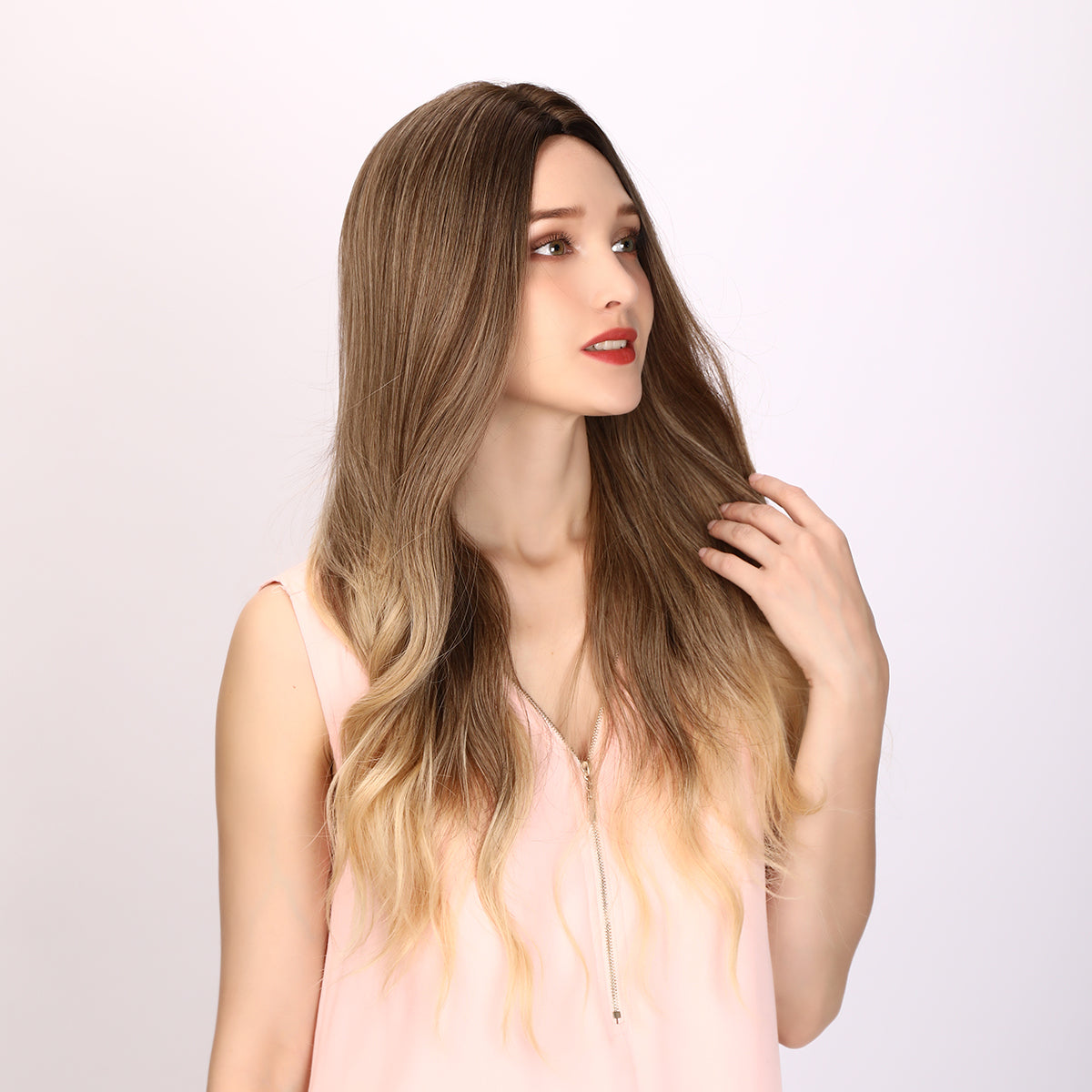 Finley | Brown and Ombre Wig | Loose Wave Wig | 28 inch Wig | SM5300 | Apn Popinrow