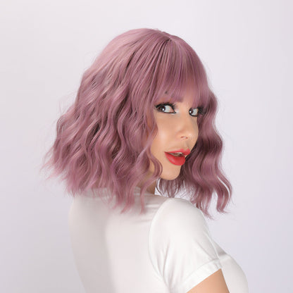 Valeria | Purple Wig | Straight Bob Wig | 14 inch Wig | SM033 | Apn Faith