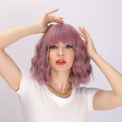 Valeria | Purple Wig | Straight Bob Wig | 14 inch Wig | SM033 | Apn Faith