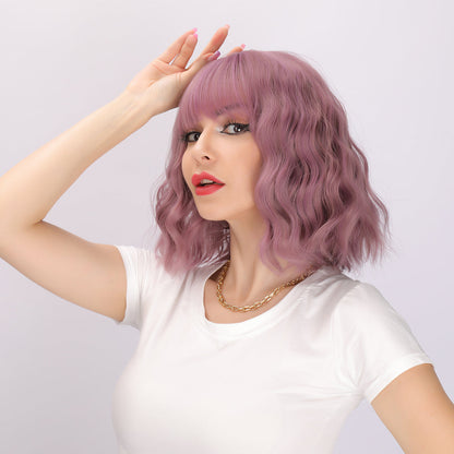 Valeria | Purple Wig | Straight Bob Wig | 14 inch Wig | SM033 | Apn Faith