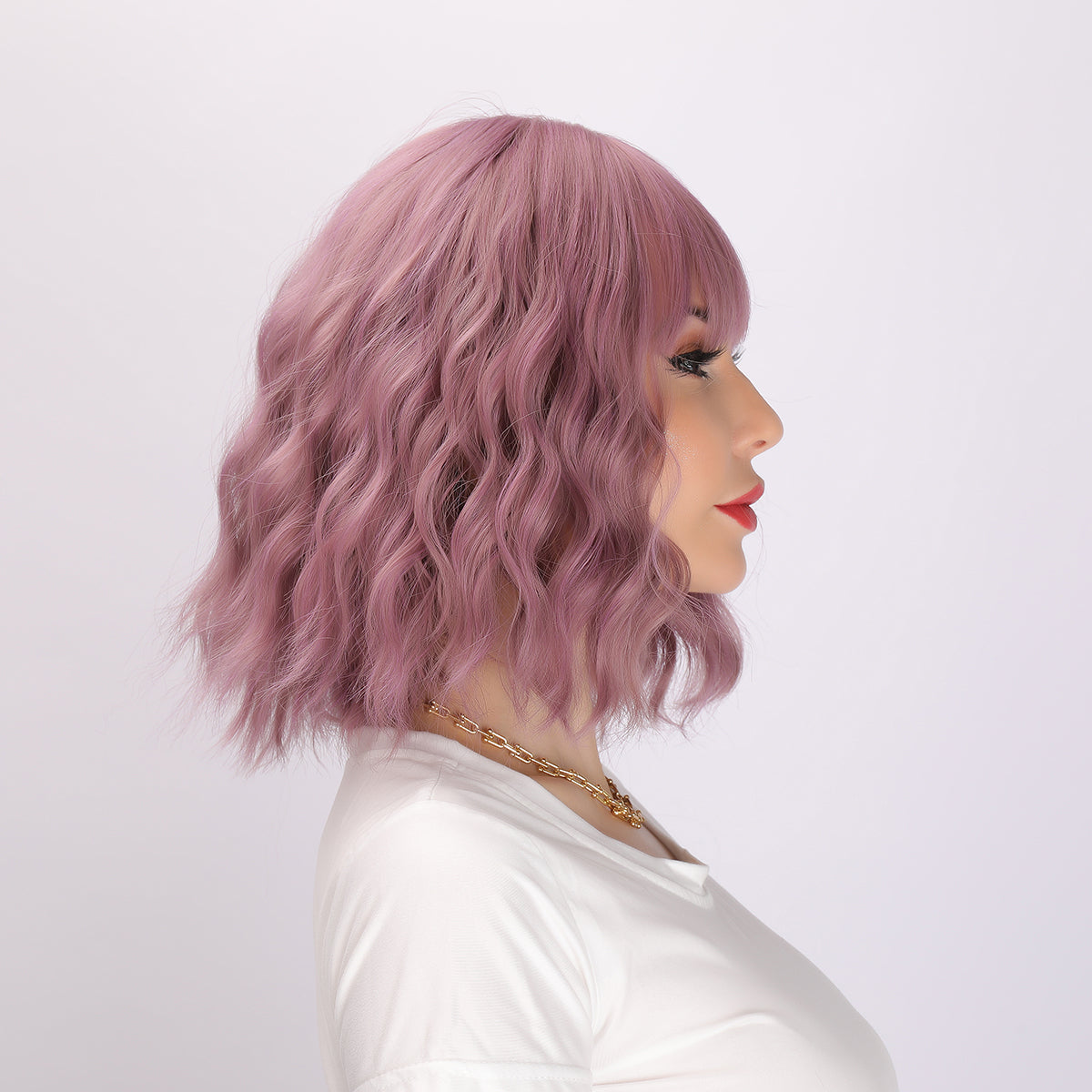 Valeria | Purple Wig | Straight Bob Wig | 14 inch Wig | SM033 | Apn Faith