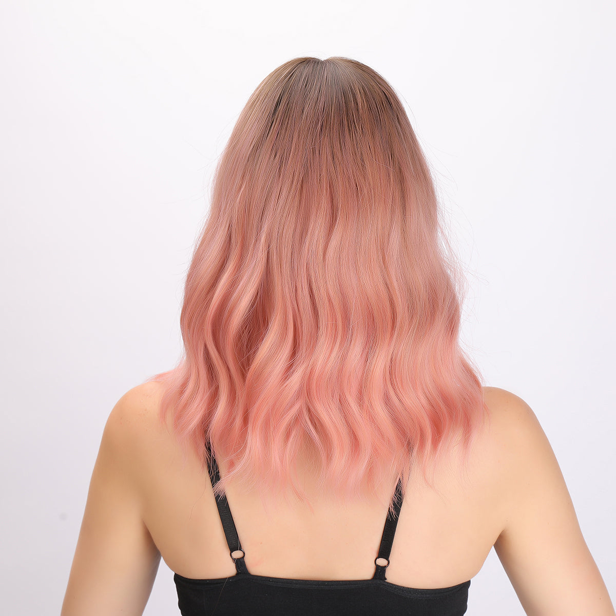 Rowan | Pink and Ombre Gradient Wig | Bob Curly Wig | 14 inch Wig | SM032 | Apn Faith