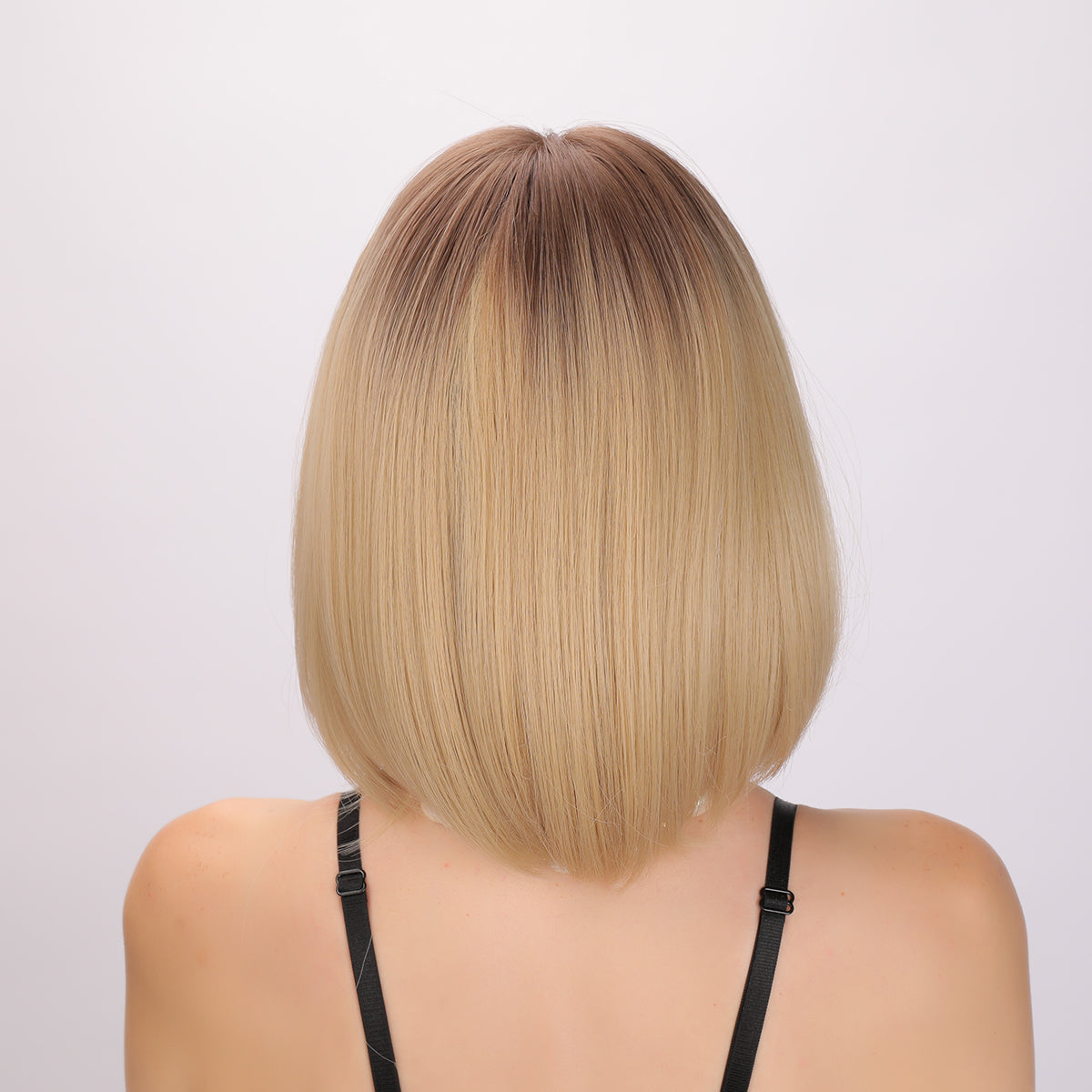 Rosalie | Blonde and Ombre Gradient Wig | Straight Bob Wig | 14 inch Wig | SM167 | Apn Popinrow