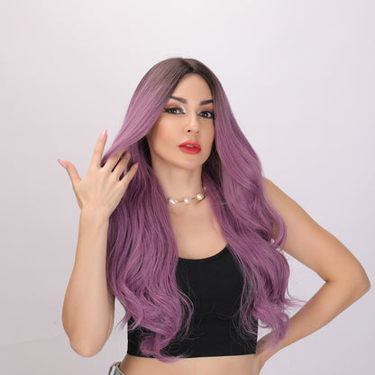 Iris | Purple Wig | Body Wave Wig | 28 inch Wig | SM5120 | Apn Popinrow