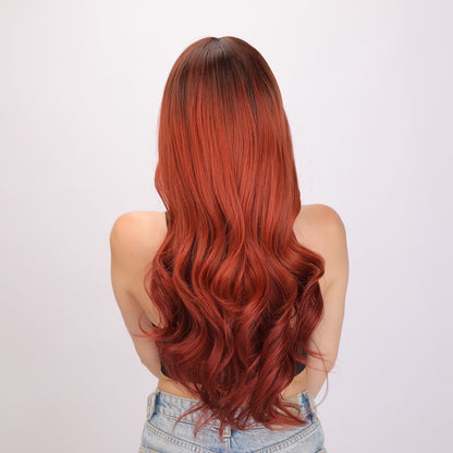 Ariella | Wine Red Gradient Wig | Loose Wave Wig | 26 inch Wig | SM5221 | Apn Popinrow