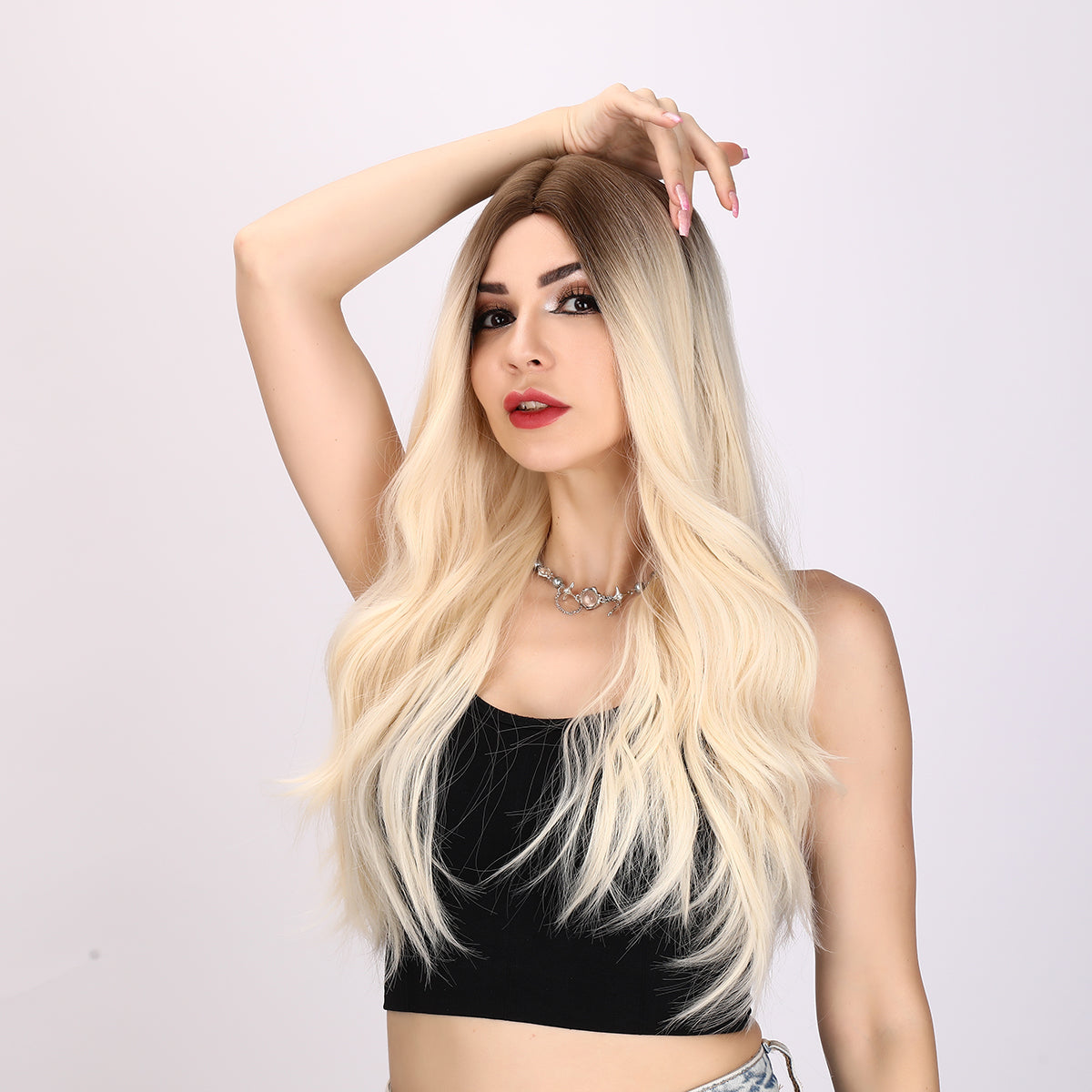 Summer | Blonde and Ombre Wig | Body Wave Wig | 28 inch Wig | SM9347 | Apn Popinrow