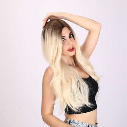 Summer | Blonde and Ombre Wig | Body Wave Wig | 28 inch Wig | SM9347 | Apn Popinrow