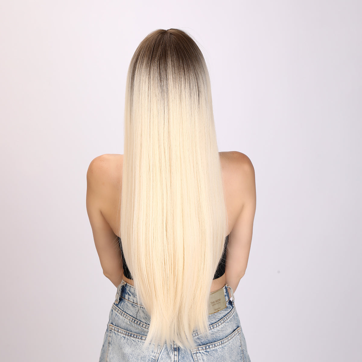 Leila | Blonde and Ombre Gradient Wig | Straight Hair Wig | 28 inch Wig | SM5217 | Apn Popinrow