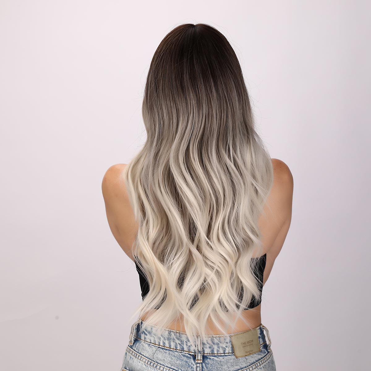 Natalia | Gray and Ombre Wig | Loose Wave Wig | 26 inch Wig | SM8066 | Apn Popinrow