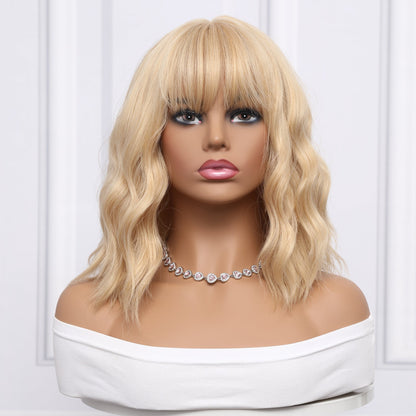 Golden | Curly Bob | 16inch | Apn Prtheuscn1