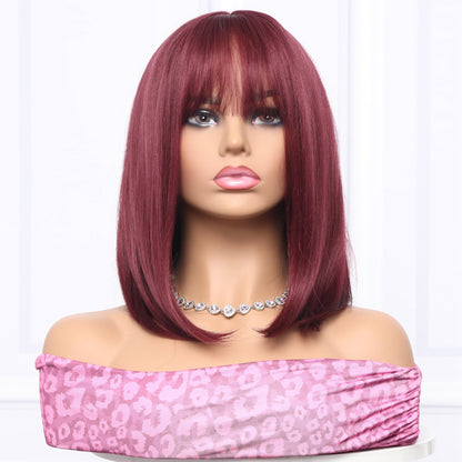 Wine Red | Straight Bob | 14inch | H99 | Apn Artop