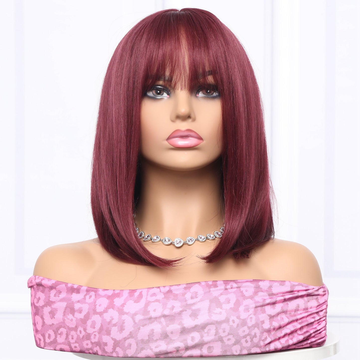 Red | Straight Bob | 14inch | Apn Prtheuscn1